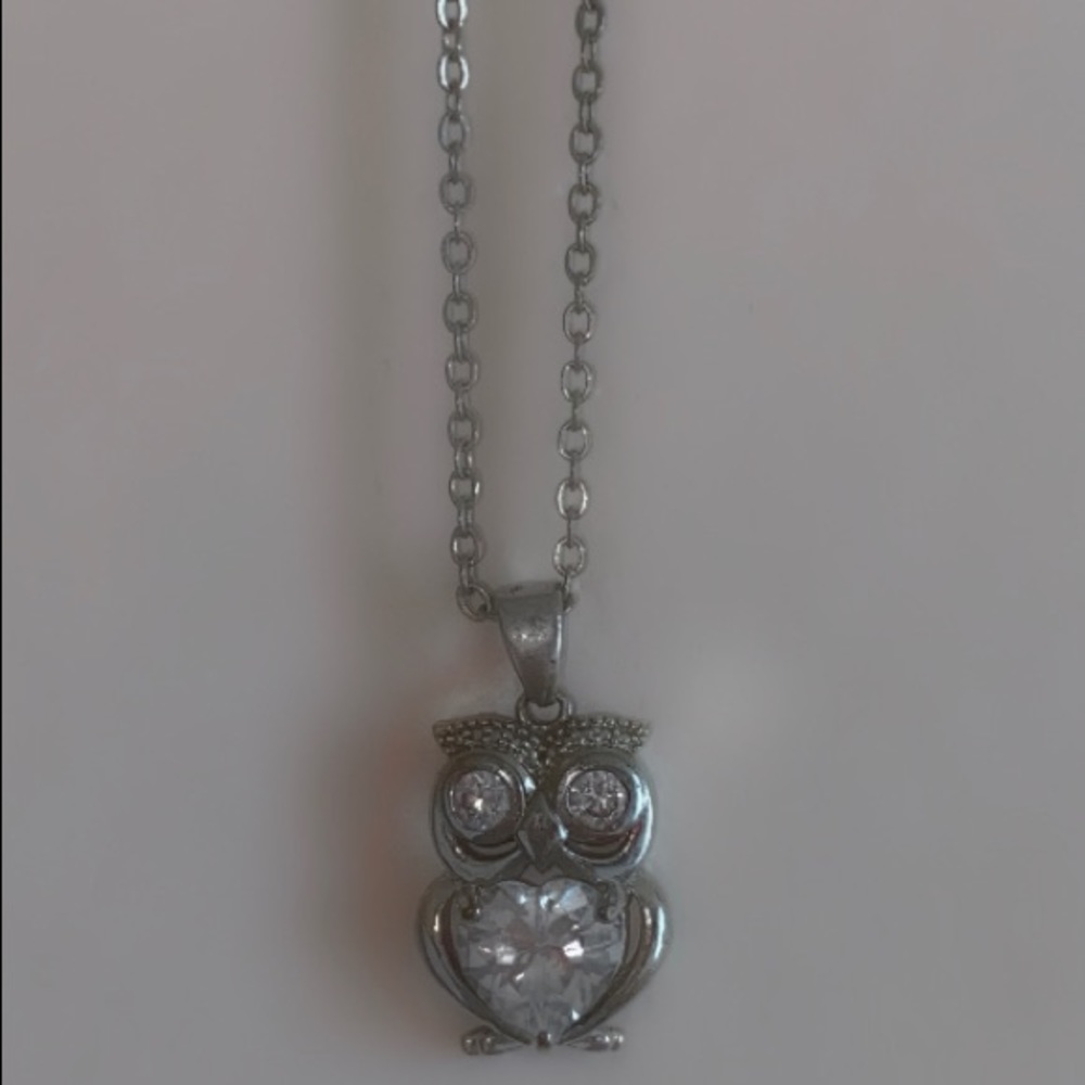 Crystal owl necklace
